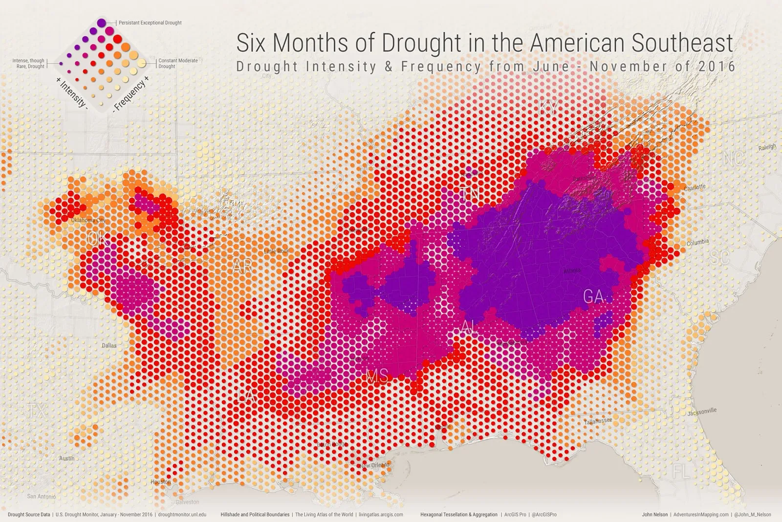 6 months of drought in the Amercan Southeast