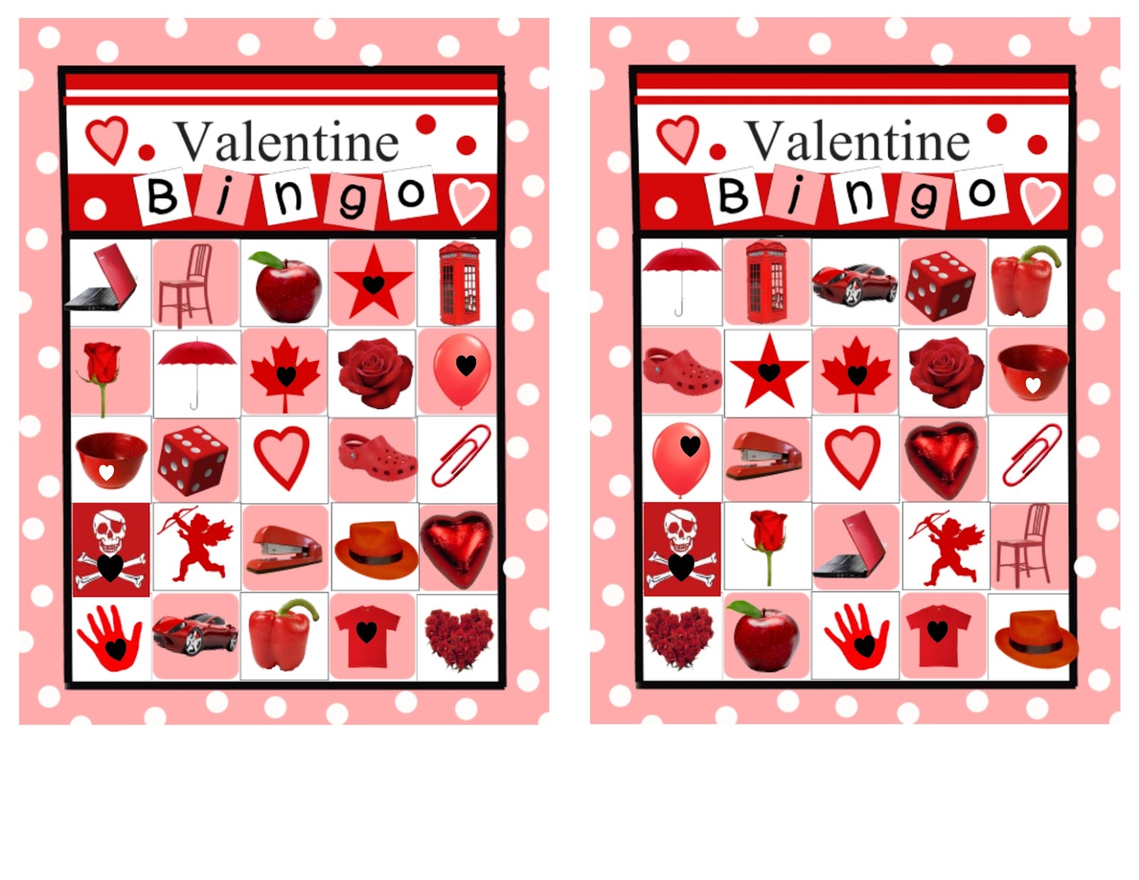 Free Printable Christian Valentine Bingo Game