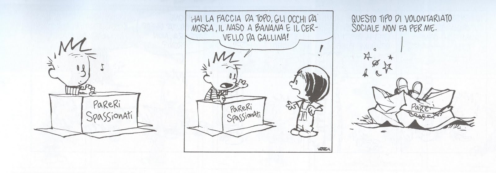 Insieme A Calvin In Una Nota Striscia A Fumetti