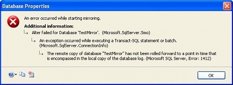 microsoft sql bristfällig 1412