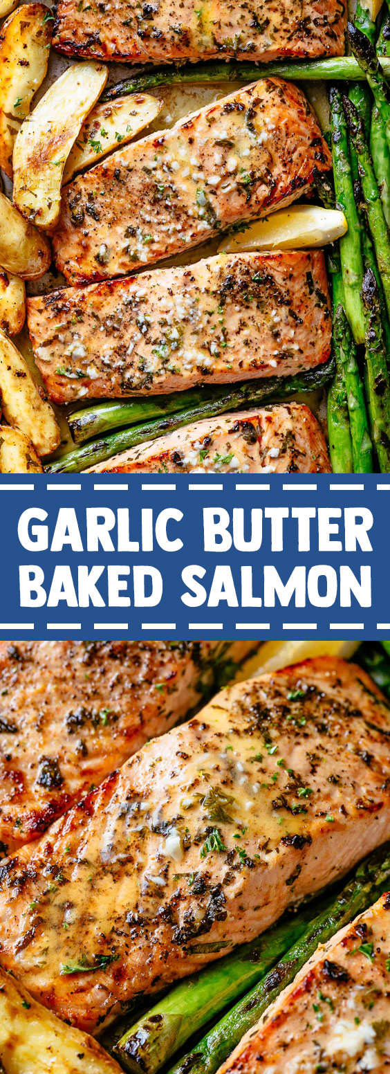 Garlic Butter Baked Salmon (Gluten Free)