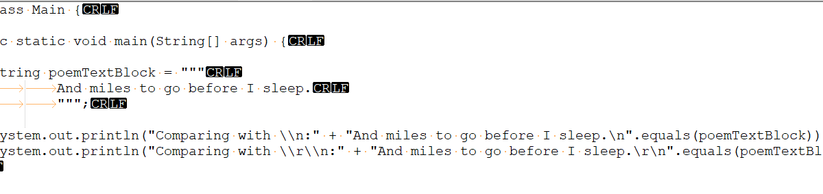 Awesomely Java...: Normalization of platform specific line terminator ...