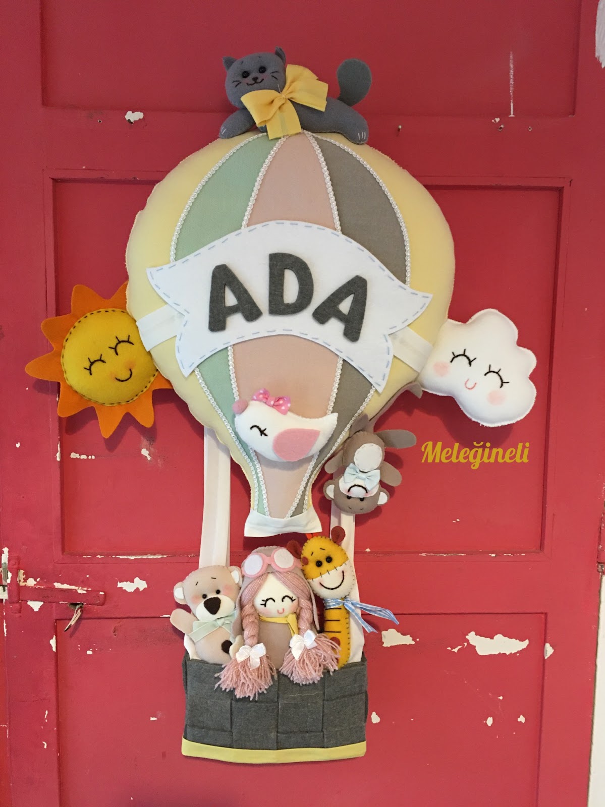 Meleğin Eli Bebek odası kapı süsleri ve hastane odası süsleme