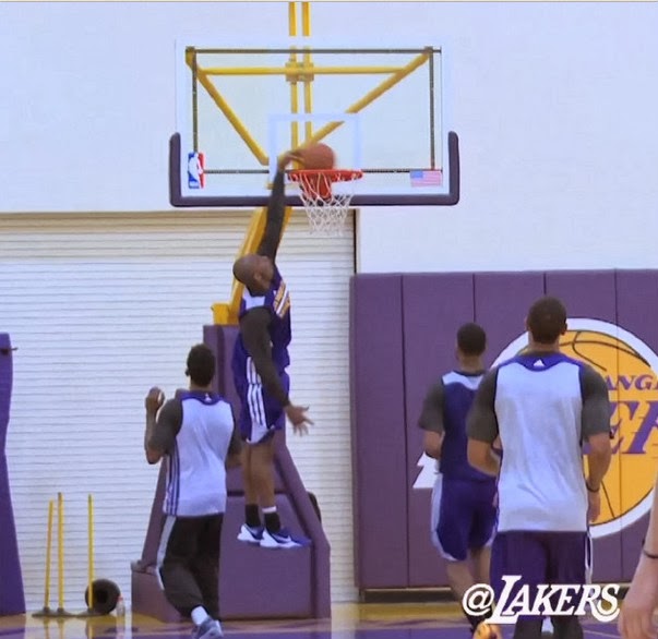 Kobe Bryant Dunks in Practice (December 4th, 2013) after the Achilles Injury