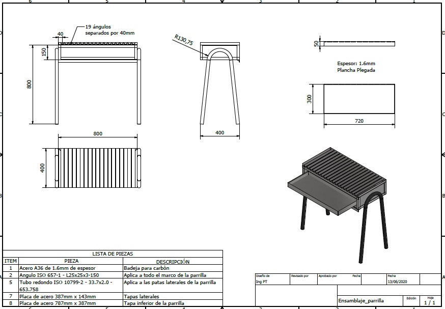 Creación de una Parrilla Frame Generator Tutorial + Plano Ingenieria Mecánica, Diseño y