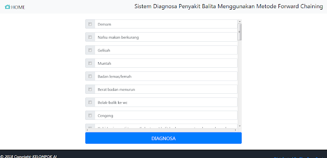 Sistem Pakar Diagnosa Penyakit Balita Metode Forward Chaining