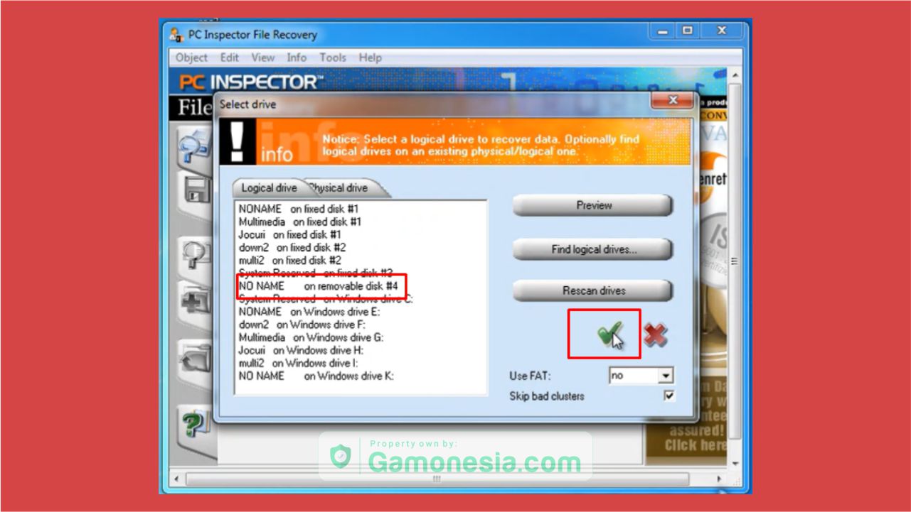 cara mengembalikan file yang terhapus di flashdisk dengan pc inspector file recovery