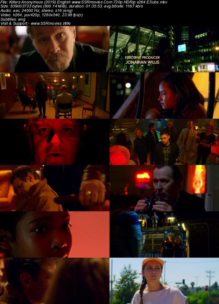Killers Anonymous (2019) English 720p HDRip x264 800MB ESubs Movie Download