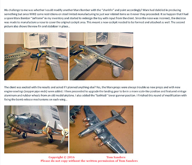 Old Antique Toys Tom Sanders Exceptional Model Rebuilder