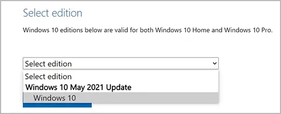 Windows 10 May 2021 تحديث ISO
