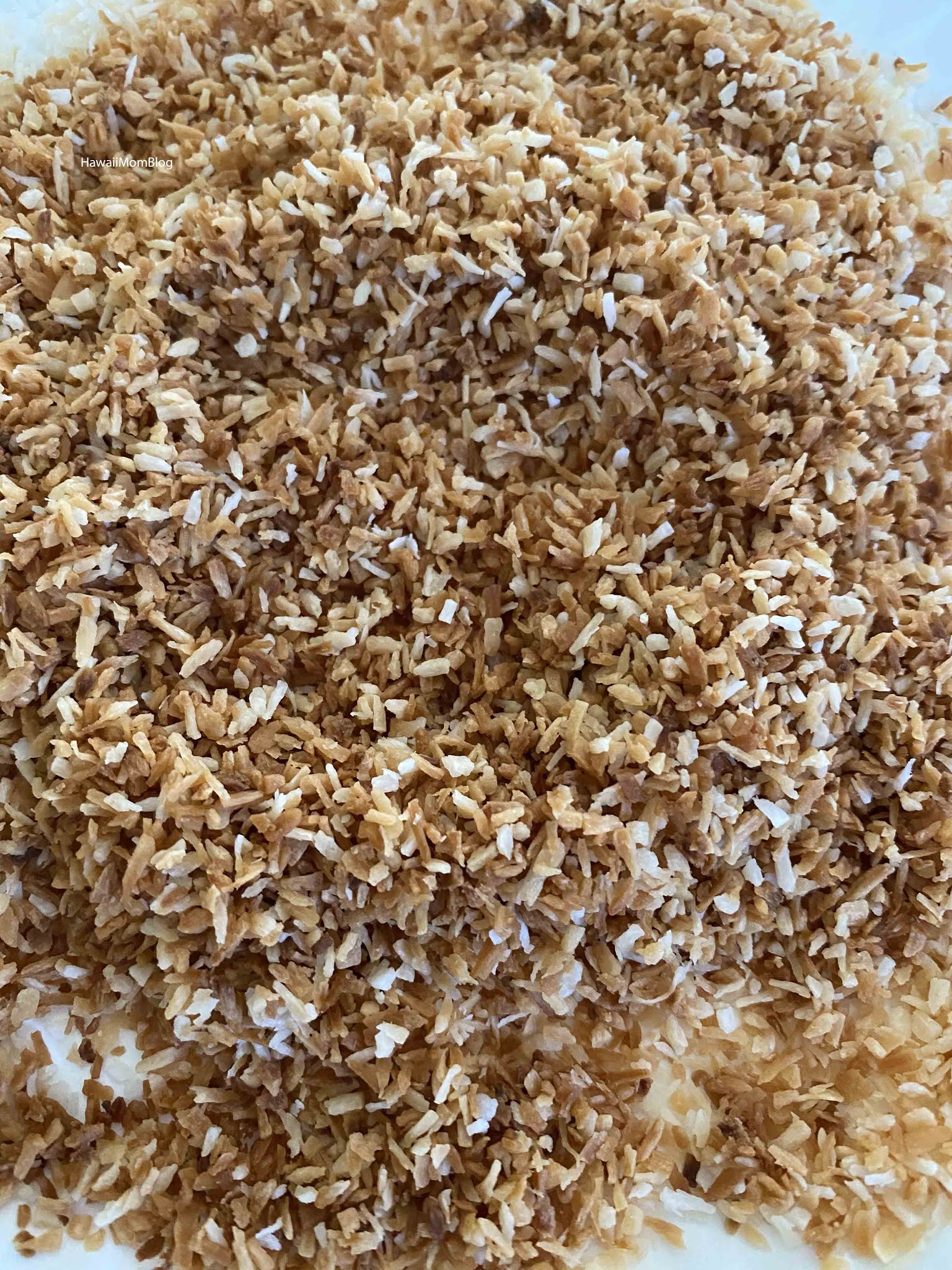 Hawaii Mom Blog Toasted Shredded Coconut in the Microwave
