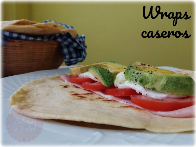 Wraps caseros rellenos | Las Delicias de Isabel