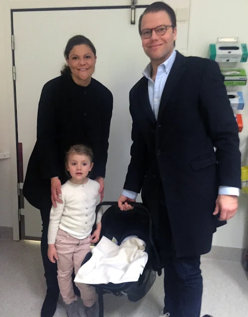 Meet the new Prince of Sweden - Crown Princess Victoria and Prince Daniel son. Princess Estelle of Sweden visited her newborn brother at Karolinska hospital 