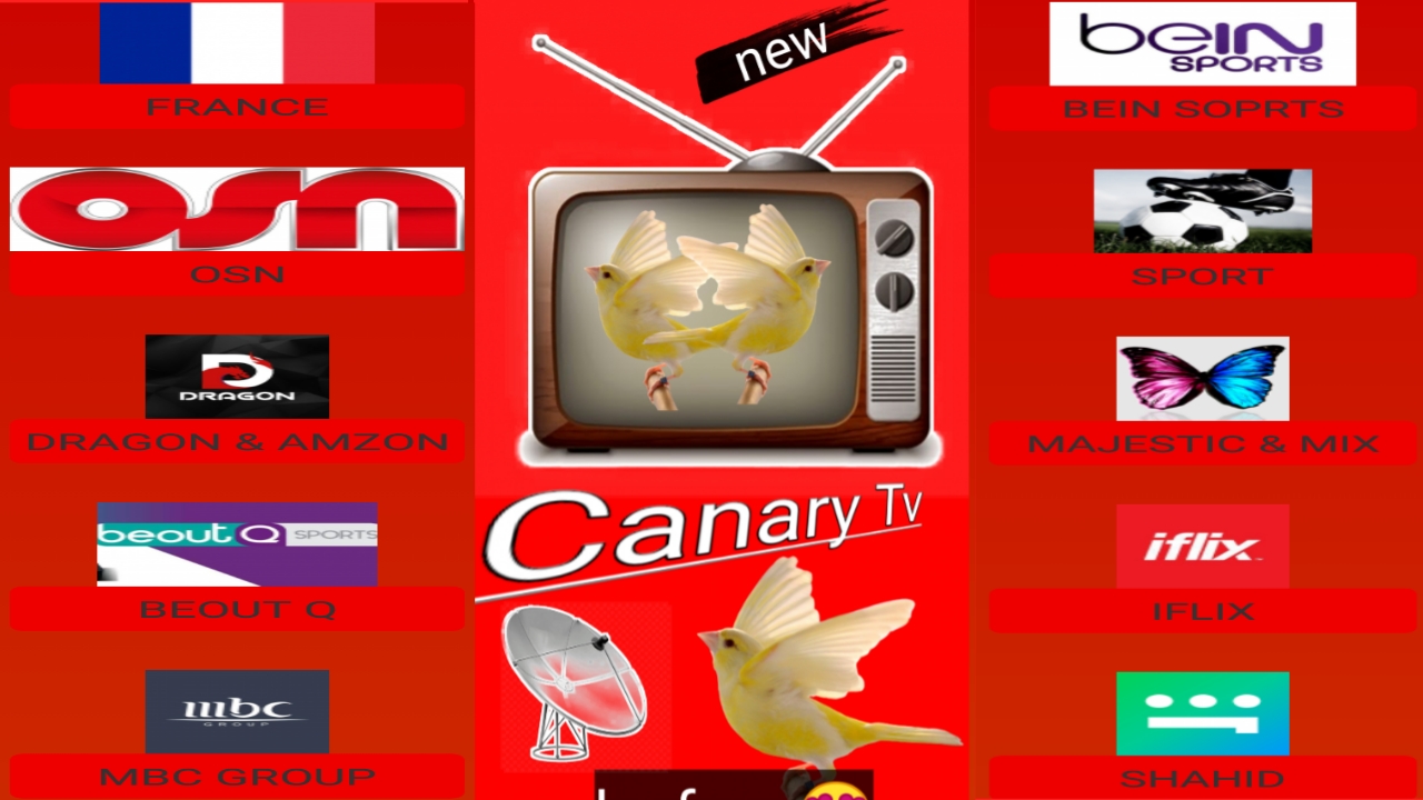 كناري تيفي الرائع لمشاهدة القنوات العالمية العربية ببلاش