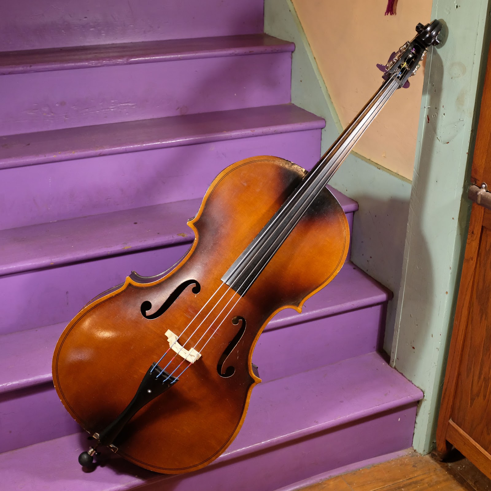 1950s Kay 4/4 Cello to 1/8 Bass Conversion