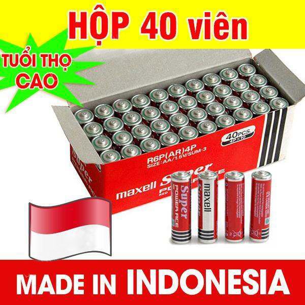 Hộp 40 viên pin tiểu lớn AA (2A) Maxell