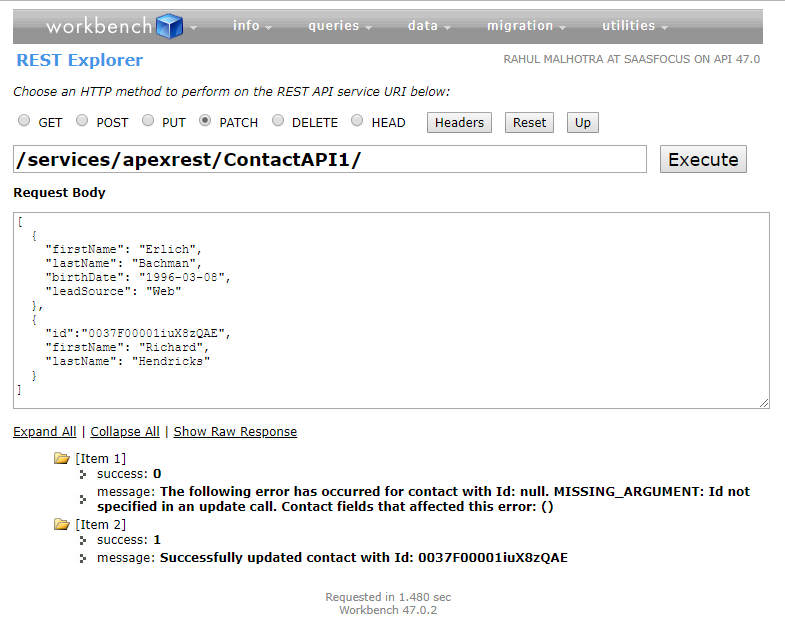 Salesforce Integration Tutorial Part 6 Exploring PATCH Method SFDC Stop