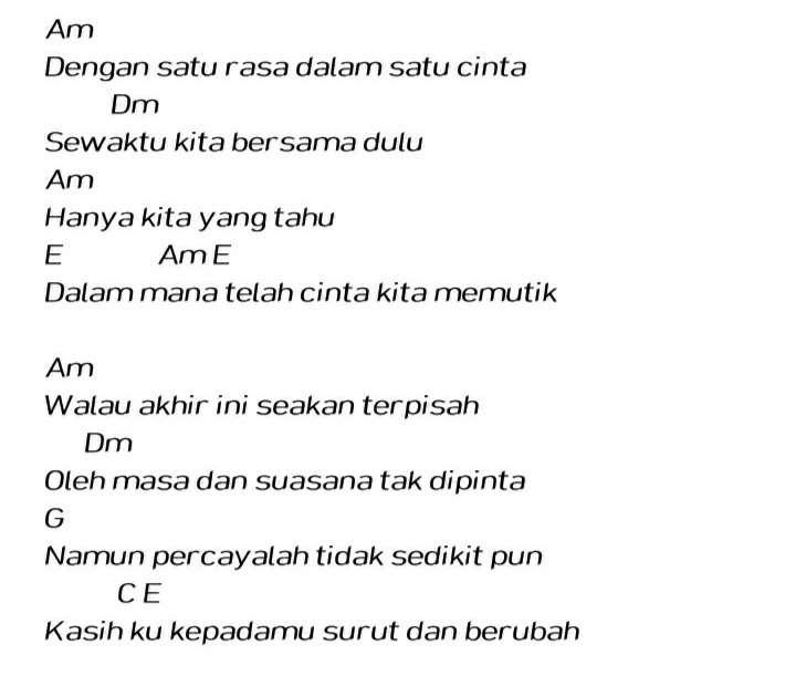 Chord Gitar Nobitasan Tetap Bersamaku