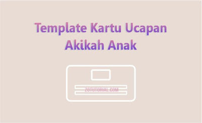 4 Kartu Ucapan Aqiqah Nasi Berkat by zotutorial.com