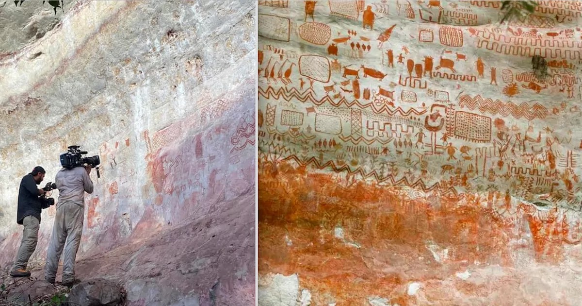Incredible 8-Mile-Long Cave Paintings Dating Back 12,000 Years Discovered Deep In The Amazon Rainforest Incredible 8-Mile-Long Cave Paintings Dating Back 12,000 Years Discovered Deep In The Amazon Rainforest