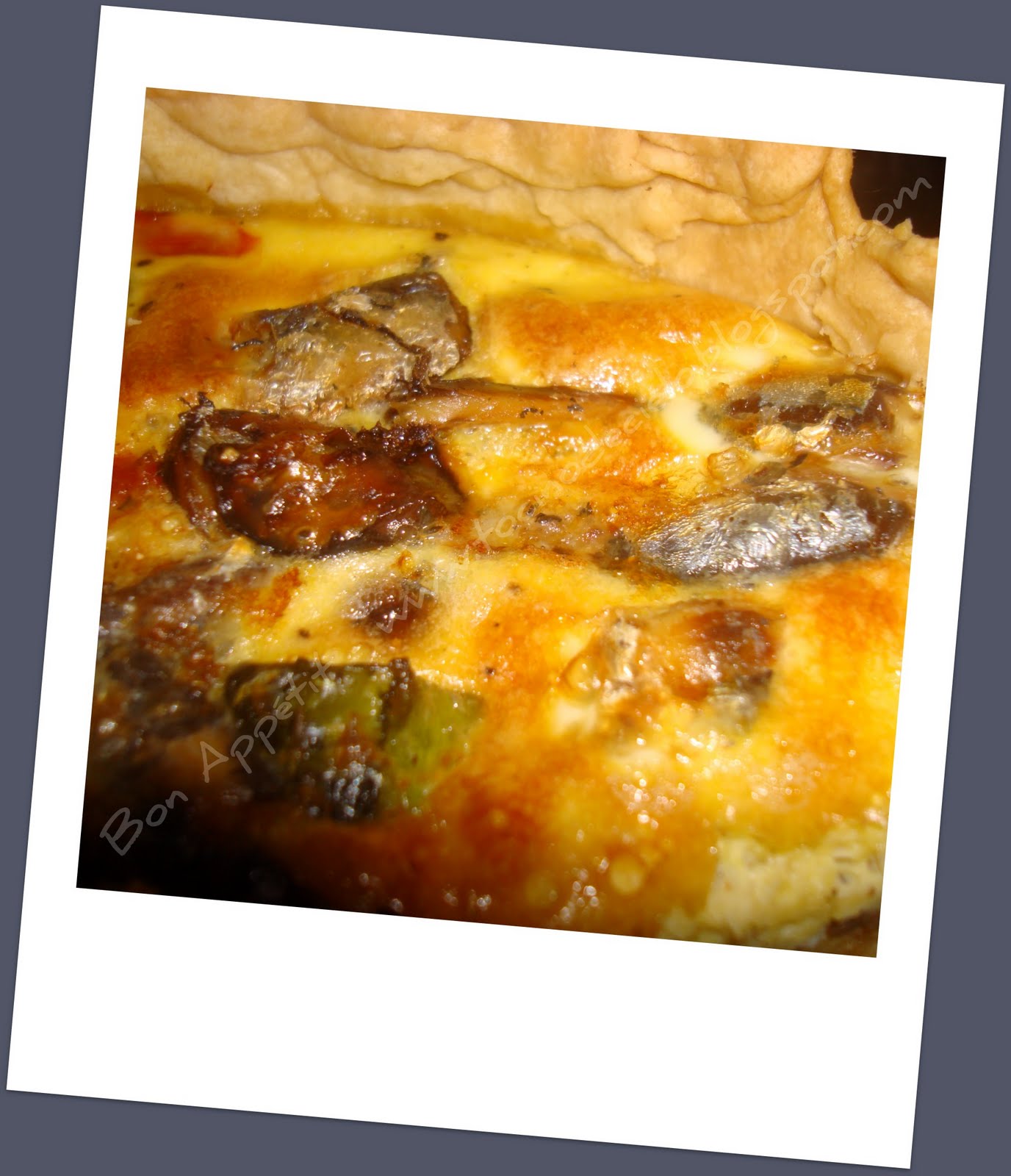 BON APPETIT Quiche aux sardines Quiche con sardinas