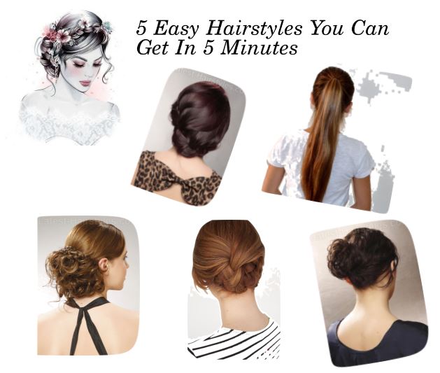 5 Easy Hairstyles You Can Get In 5 Minutes Drab To Fab Bling