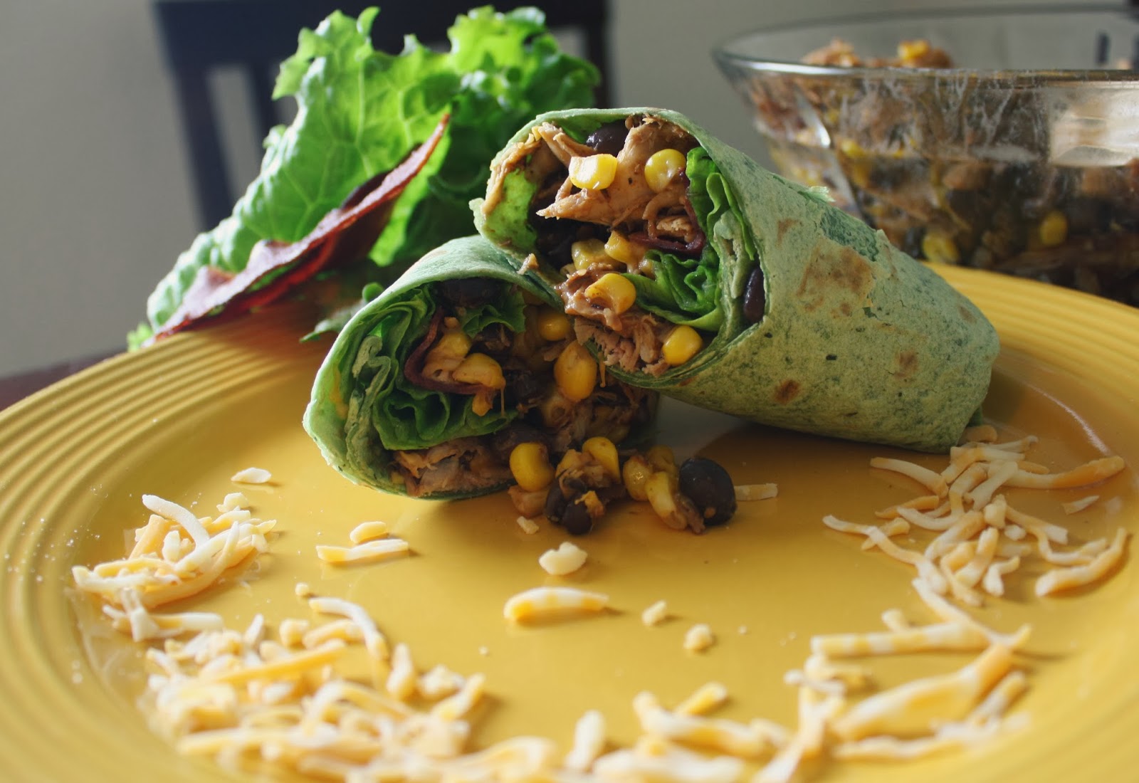 ElieRey Chicken Black Bean and Corn Wrap