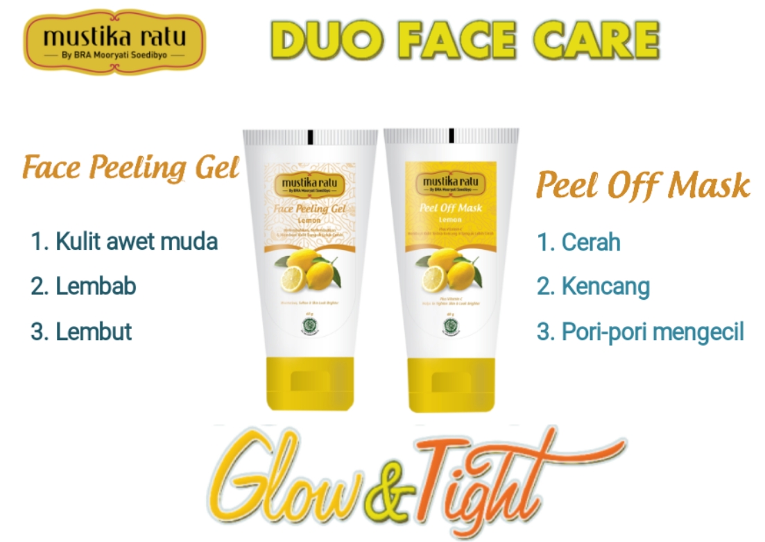 Review Mustika Ratu Face Peeling Gel & Peel Off Mask Lemon