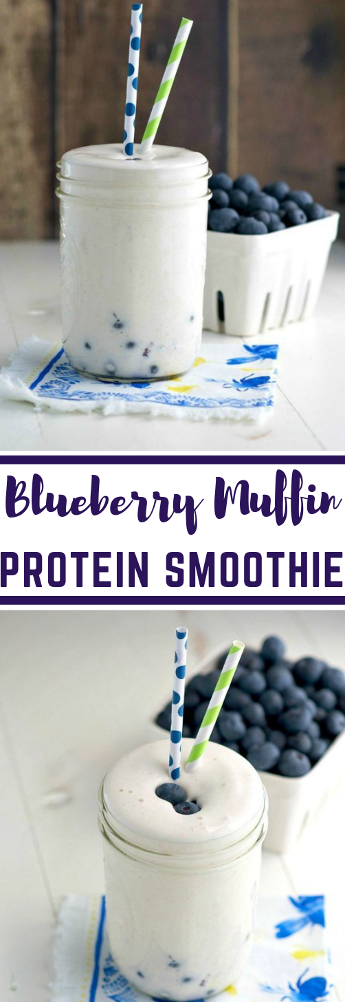 BLUEBERRY MUFFIN PROTEIN SMOOTHIE #smoothie #muffin #drink #cocktail #party