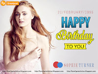 uk female film star sophie turner super sexy [Hot] image with birthday message