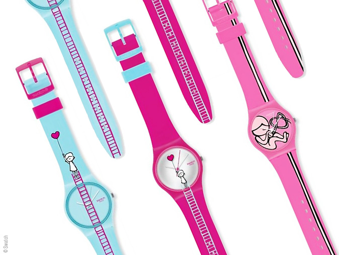 Swatch Love Collection : Montres Saint Valentin 2011 - MaxiTendance
