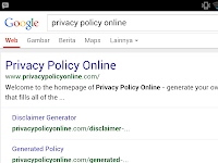 Cara sederhana membuat privacy policy