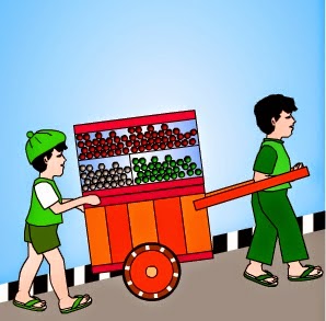 50 Gambar Animasi Orang Membawa Gerobak Memasak Membaca Membantu