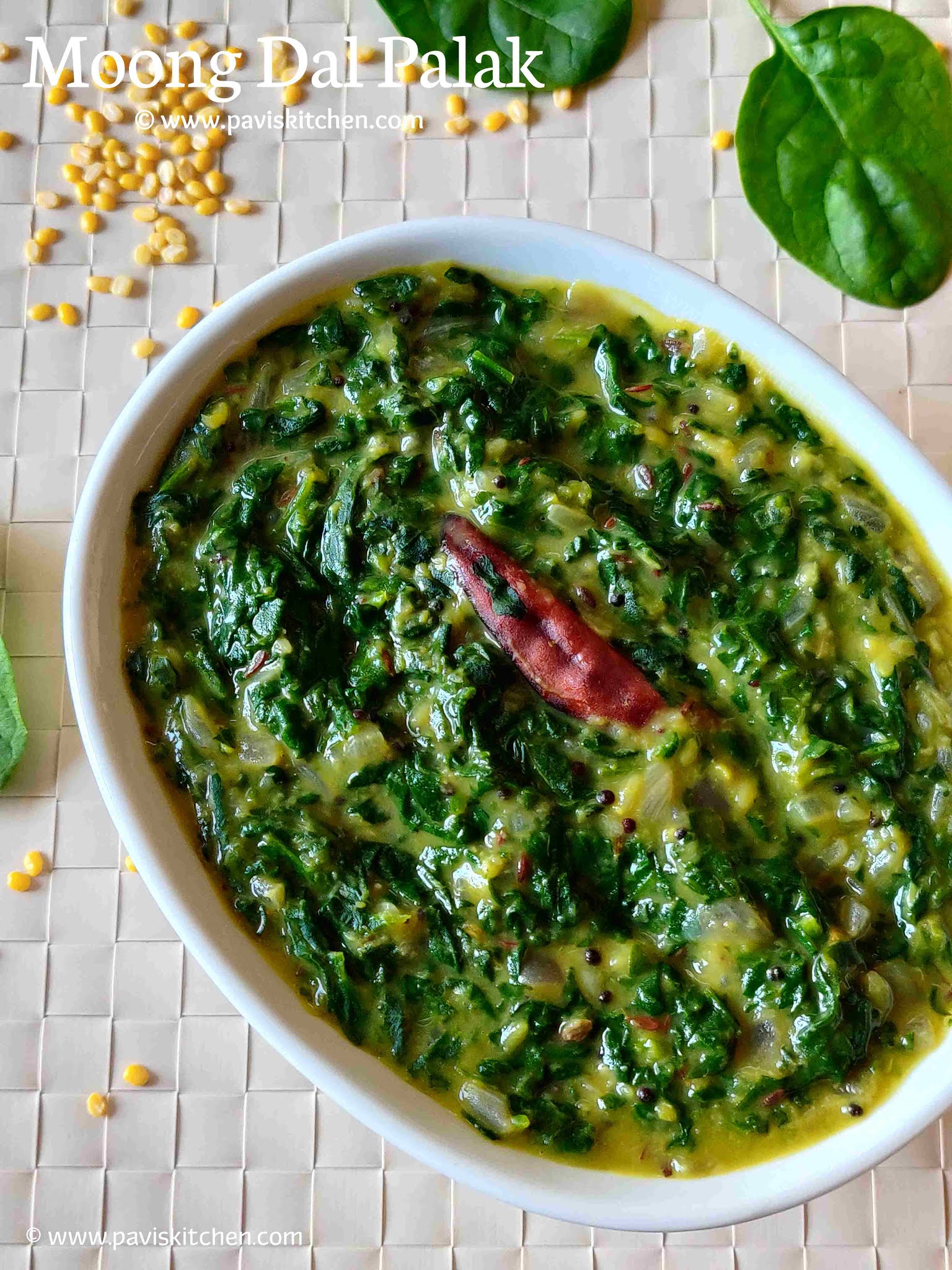 Moong Dal Palak Recipe | Spinach Dal | Palak Dal Curry