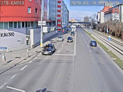 Webcam Handelskai Richtung Reichsbrücke