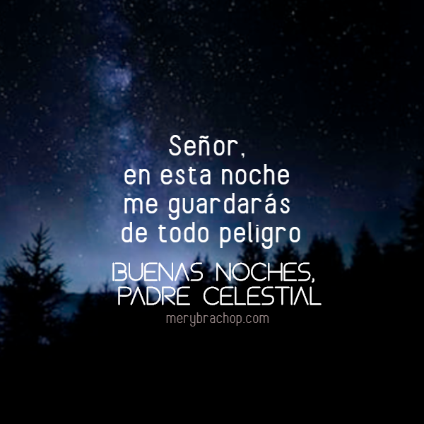 frases con oración de la noche para Dios