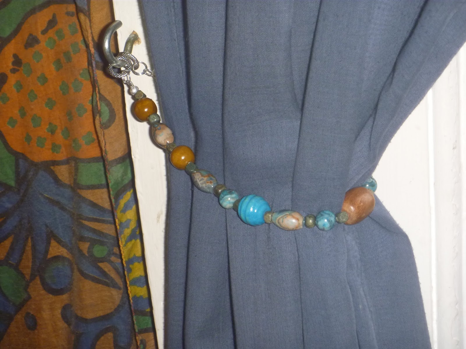 Crafty Green Poet Just Made Another Pair Of Beaded Curtain Tie Backs