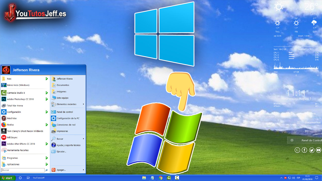 Transformar Windows 10 en Windows XP - Personalizar Windows 10