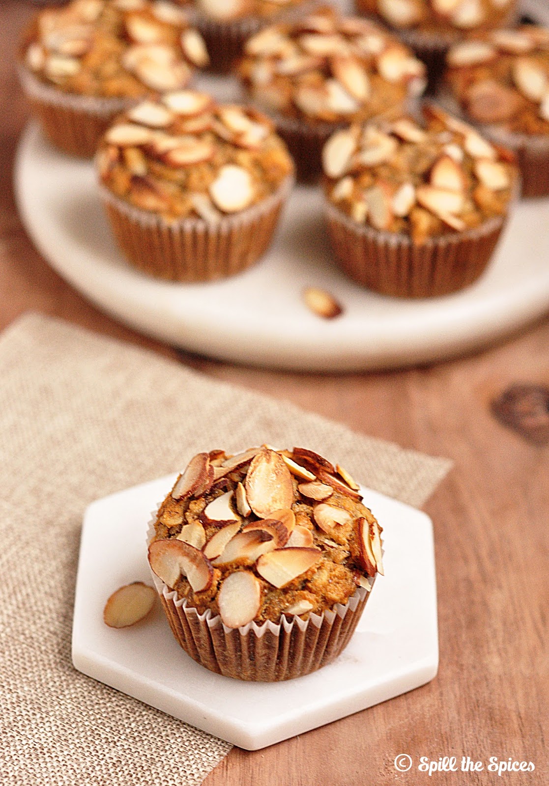 Eggless Wholewheat Maple Banana Oat Muffins BreadBakers Spill the Spices