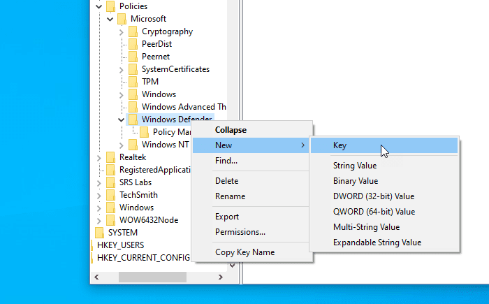 Как указать тип запланированного сканирования Microsoft Defender в Windows 10