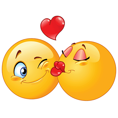 Send these lovely kissing emojis in your chat and messages. Kissing emojis