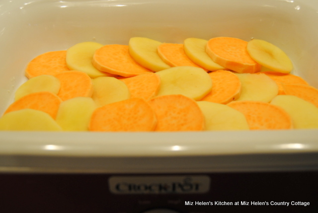 Crock Pot Mixed Potato Gratin at Miz Helen's Country Cottage