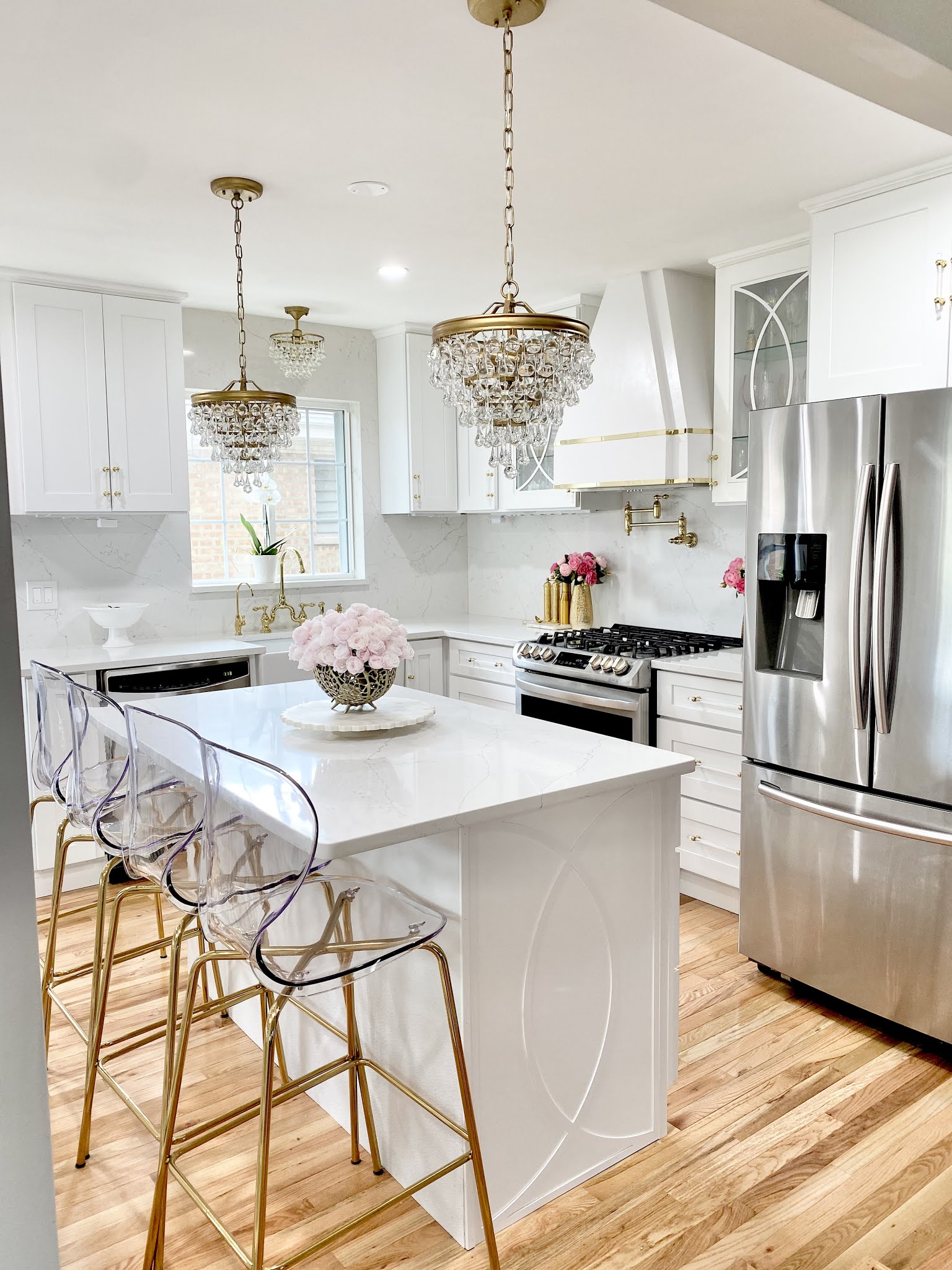 Our Timeless White and Gold Kitchen Reveal