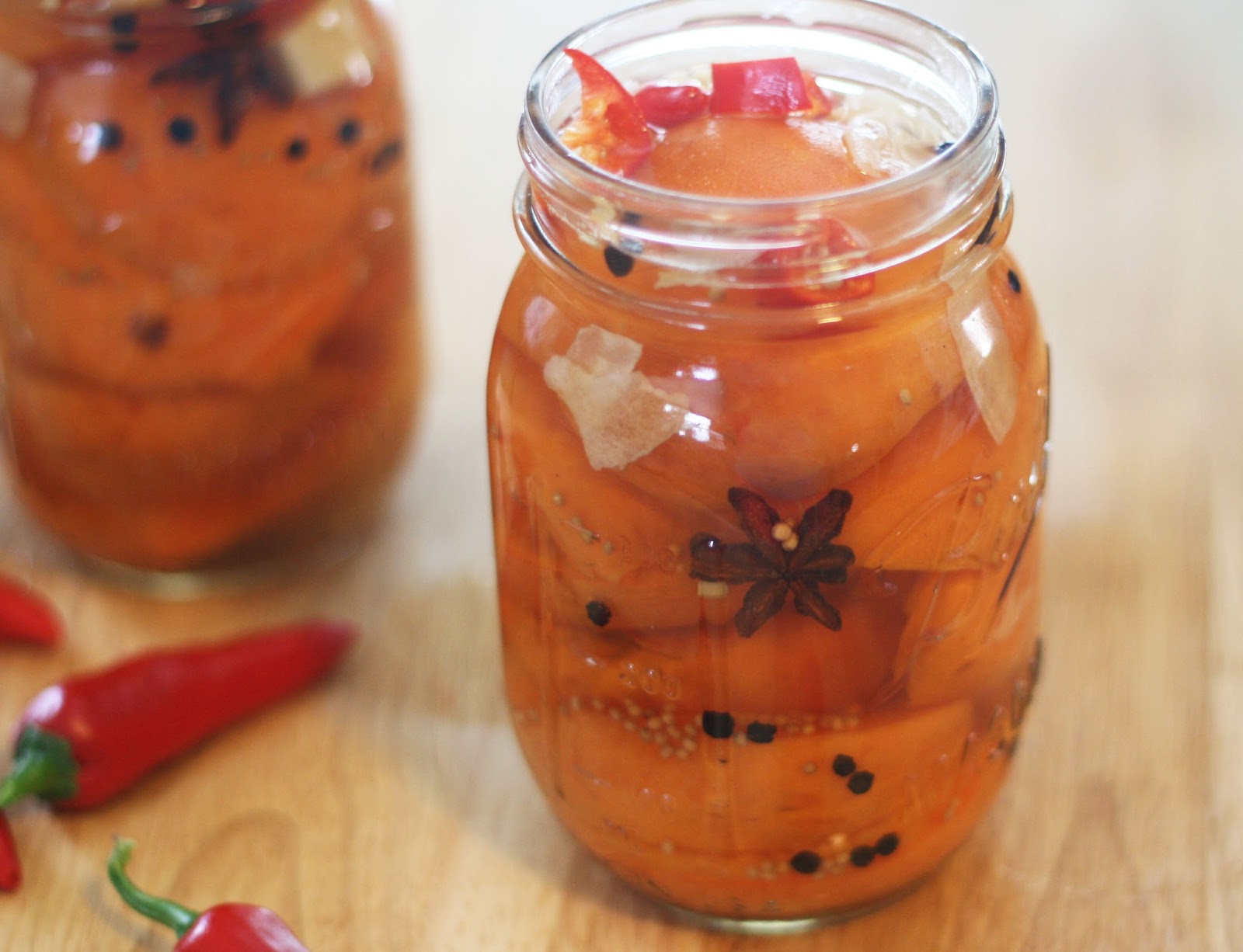 Tropical Heat Pickled Apricots Coconut & Lime