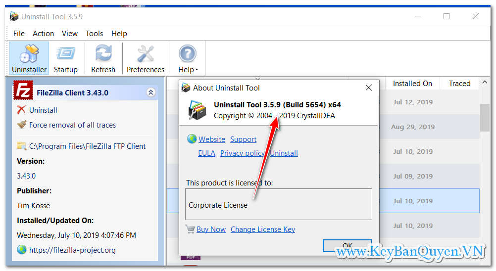 Download và cài đặt Uninstall Tool 3.5.9 Build 5654 Full Key, Hỗ trợ gỡ bỏ phần mềm sạch sẽ ra khỏi máy tính .