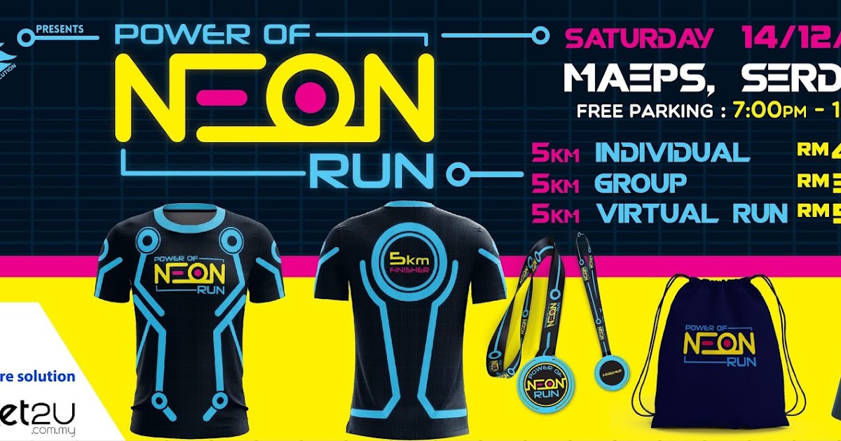 RUNNERIFIC Power of Neon Run 2019