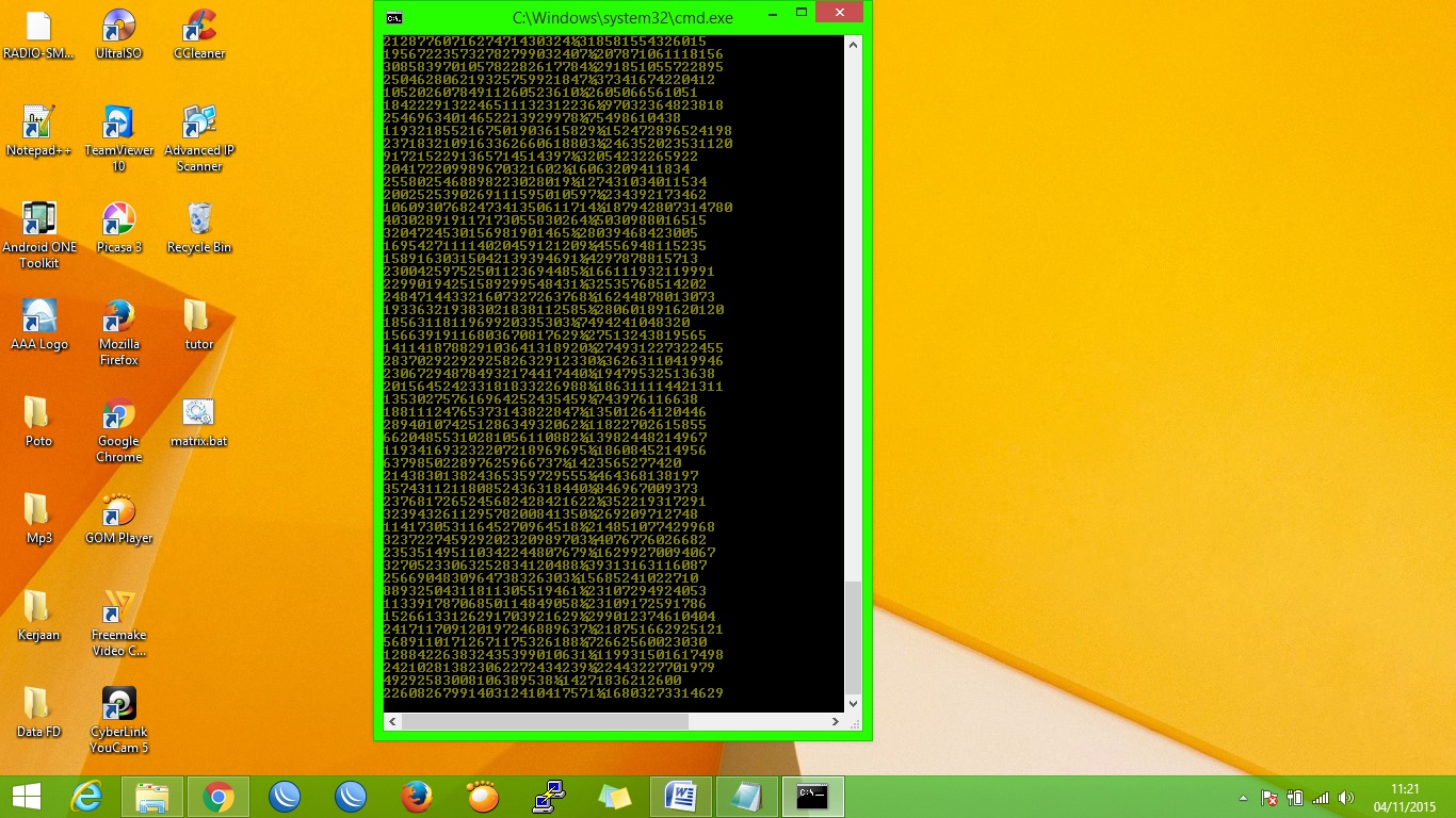 Cara Membuat Efek Matrix di CMD Menggunakan Notepad - Tukang LAP