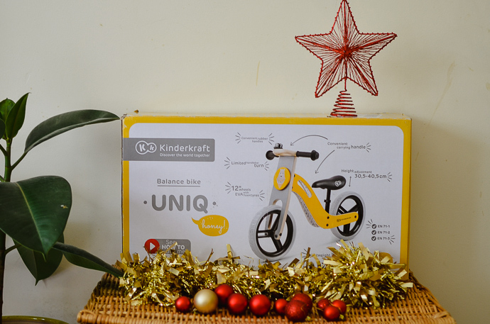 outdoorsy family gift guide, Kinderkraft balance bike