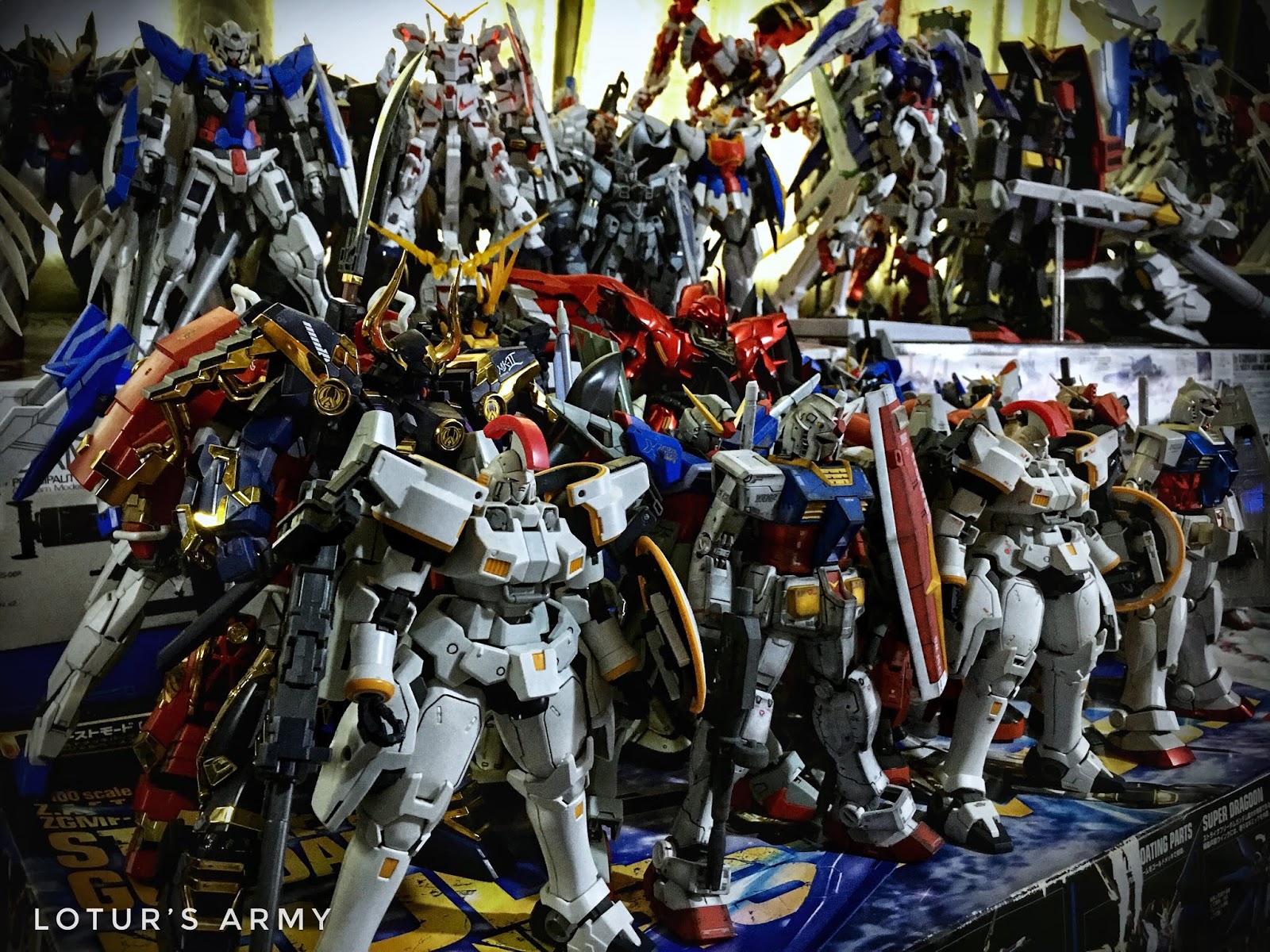 Lotur's GunPla Models Collects in One Massive Army!