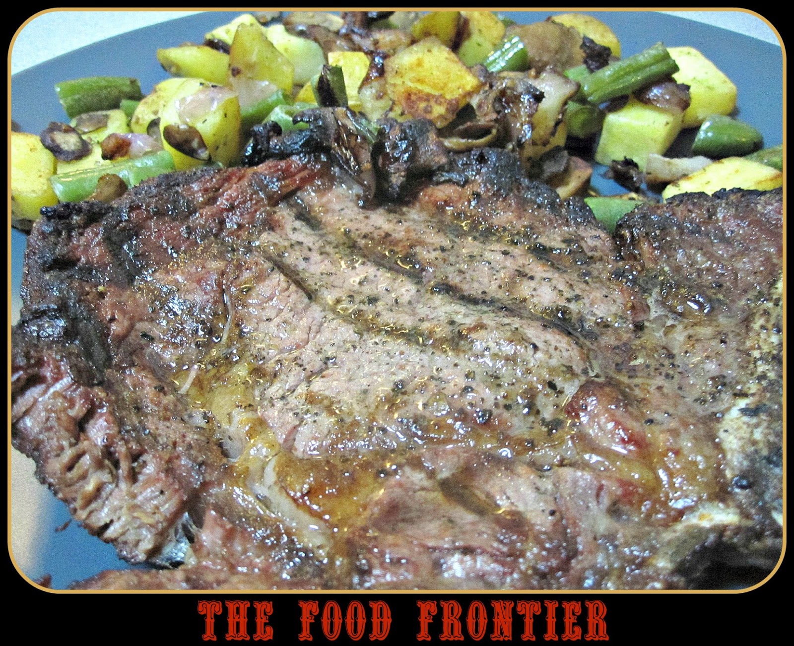 The Food Frontier Barbecued TBone Steak & Hash